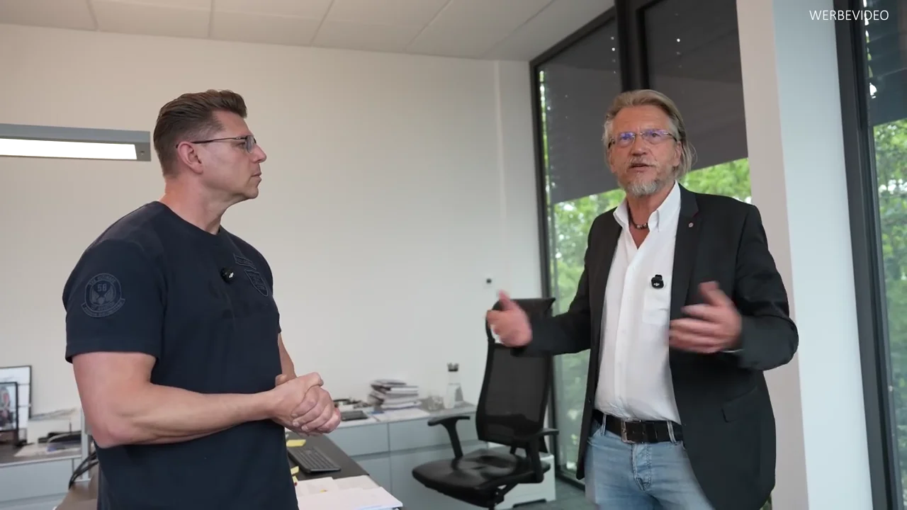 Igor Welder im abschließenden Gespräch bei Scheppach